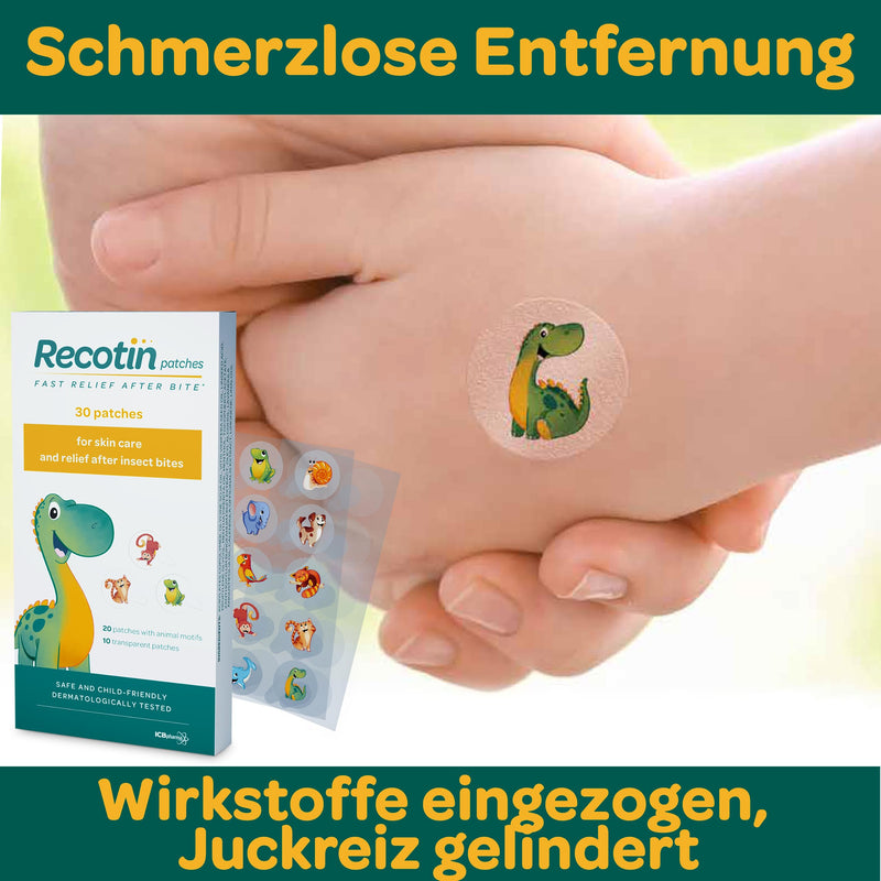 Novokill Recotin Insect Bite Healer Set - Bite Healer Set - 30 X Mosquito Plasters And Afterbite Gel - For The Family - Mosquitoes, Bees, Mosquito Bites Children'S Plasters - NewNest Australia