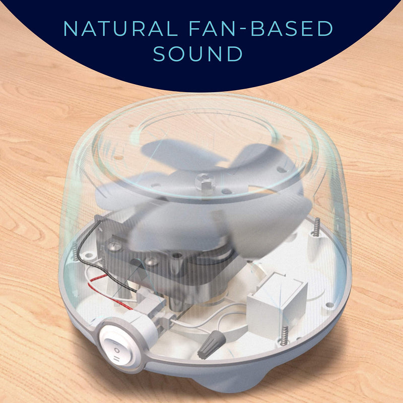 Marpac Yogasleep Dohm UNO White Noise Sound Machine with UK Plug, Real Fan Inside, Adjustable Volume, Noise Canceling for Sleep Aid, Office Privacy & Meditation, Baby & Adults, Travel & Home Essential - NewNest Australia