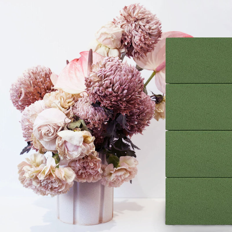 Floral Foam Blocks Large 9 Inch,Wet Floral Foam Bricks,Floral Foam Bulk 4 Pack,Floral Foam for Artificial Flowers and Wedding Holiday Decorations (4) - NewNest Australia