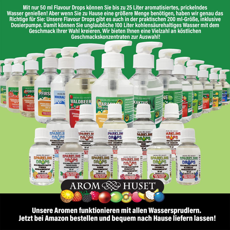 Citrus Lemon Concentrate Drops| 1 Bottle Of 50 Ml Makes 25 Liters | Highly Concentrated Flavor Without Sugar | For Soda Makers | Sparkling | Ready-Made Drink | Low Calorie | Without Preservative Substances - NewNest Australia