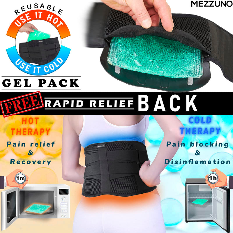 Back Support For Men And Women With Improved Support Removable And Thermotherapy Pad - Lumbar Support Belt For Lifting Heavy Loads - Back Strap Back Pain (Large) - NewNest Australia
