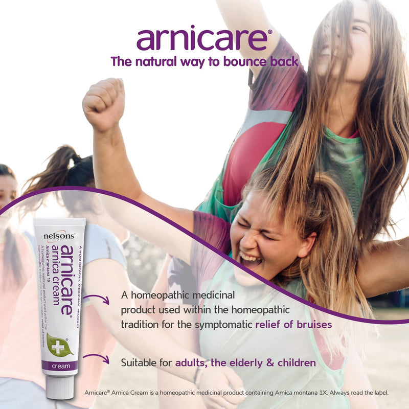 Nelsons Arnicare, Arnica Skin Cream For Bruise Relief, Homeopathic Remedies, Vegan Friendly Formula, Arnica Montana, Suitable for Adults and Children, 50 Grams Arnica Cream (50g) - NewNest Australia