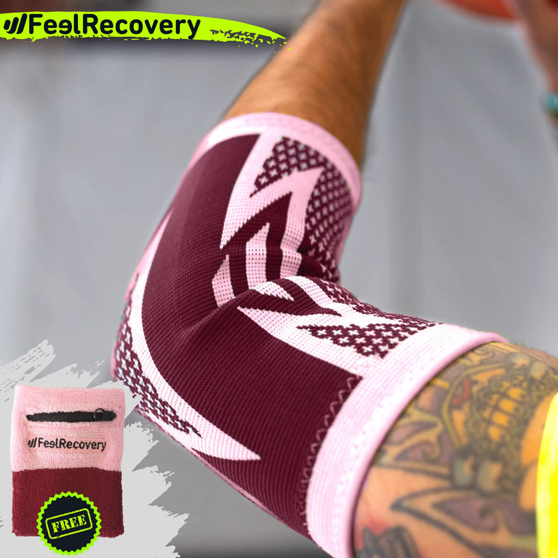 Pack Of 2 Elbow Braces For Men & Women - Elbow Compression Bandage For Tennis Elbow, Golfer'S Elbow Elbow Brace For Tendonitis, Joint Pain - Breathable & Non-Slip - NewNest Australia