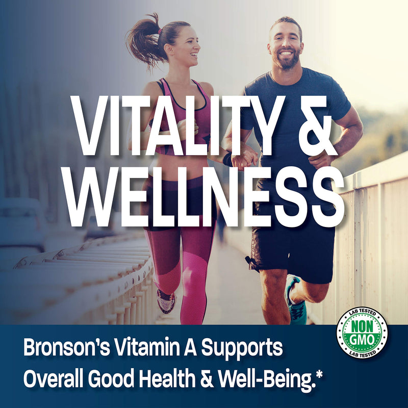 Bronson Vitamin A 10,000 IU Premium Non-GMO Formula Supports Healthy Vision & Immune System and Healthy Growth & Reproduction, 250 Softgels - NewNest Australia