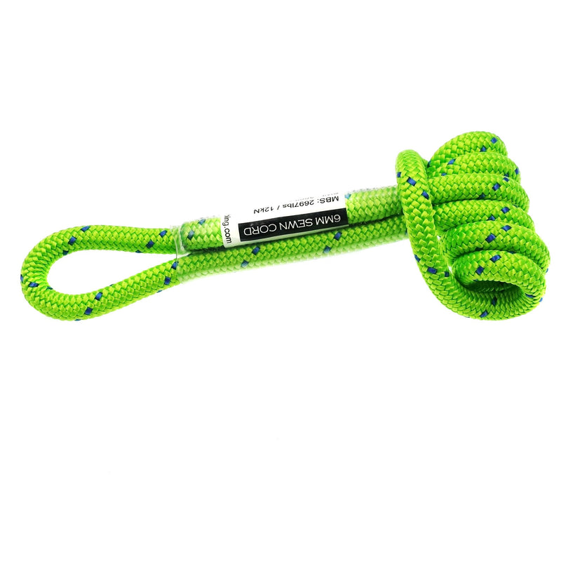 GM CLIMBING 6mm Prusik Cord Pre-Sewn 12in Prusik Loop for Climbing Arborist Rescue Mountaineering General Outdoor Use Fluorescent green (Pack of 3) - NewNest Australia