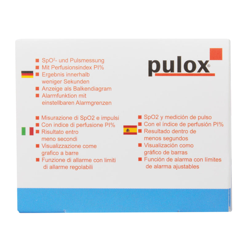 Pulox PO-235 pulse oximeter for children for measuring oxygen saturation, pulse rate and PI - with alarm function - NewNest Australia