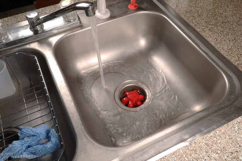 Danco 10762A | Disposal Genie II Garbage Disposal Strainer and Stopper, Kitchen Sink Drain Splash Guard with Food Scraper, Fuchsia, 1-Pack 1 Pack - NewNest Australia
