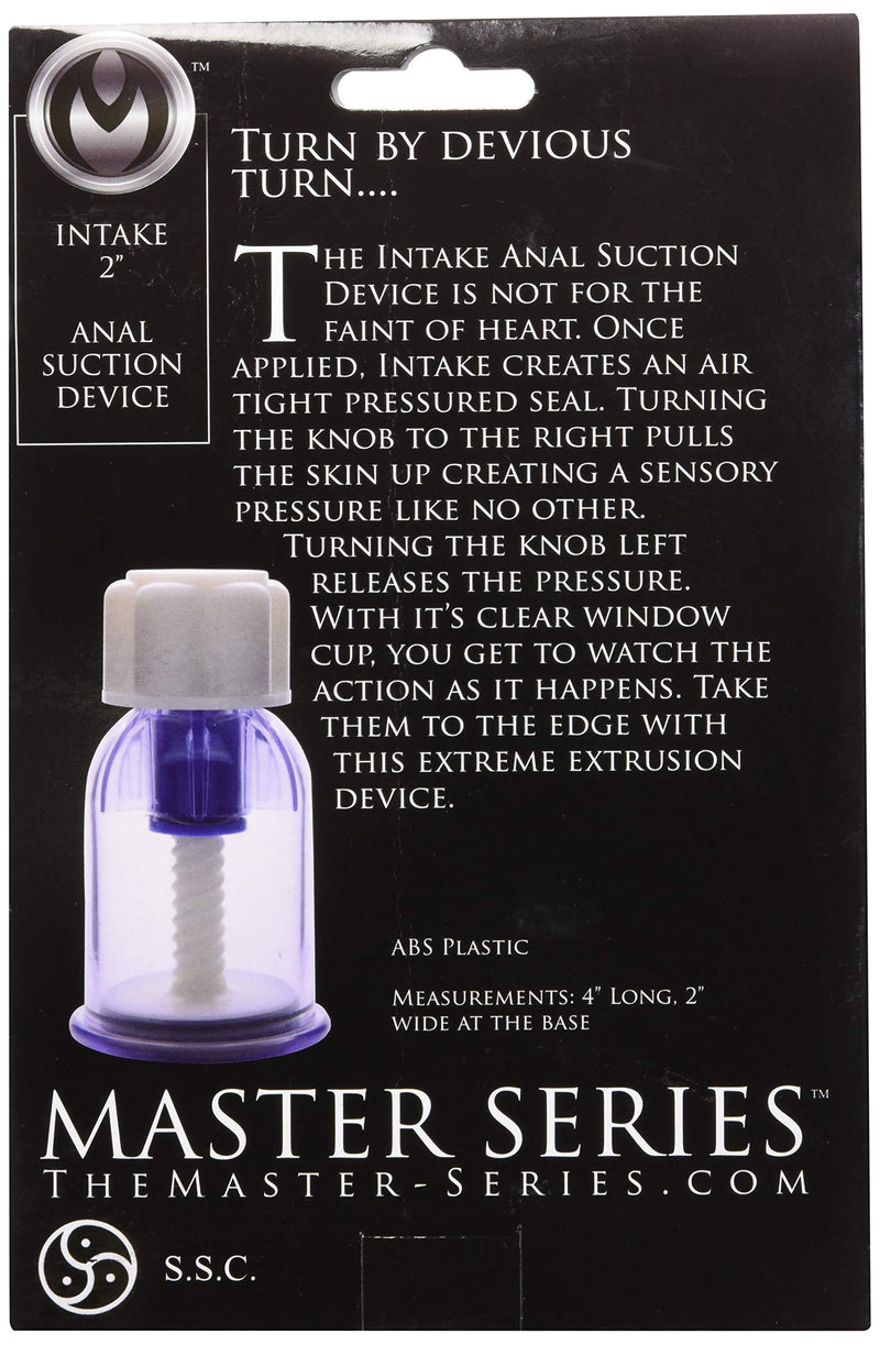Master Series Intake Anal Suction Device, 2 Inches - NewNest Australia