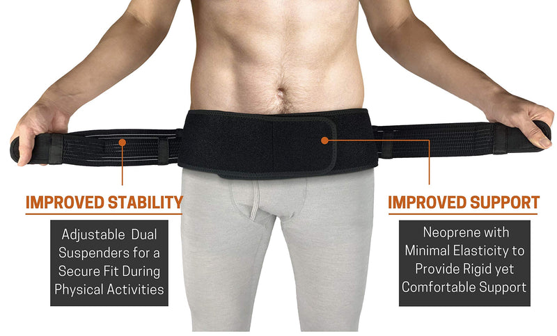 Vriksasana Posture, Vriksasana Unisex Sacroiliac Waist Belt Relieves Sciatica, Pelvis, Lower Back, Leg And Sacral Nerve Pain Caused By Si Joint Dysfunction (L, Black) - NewNest Australia