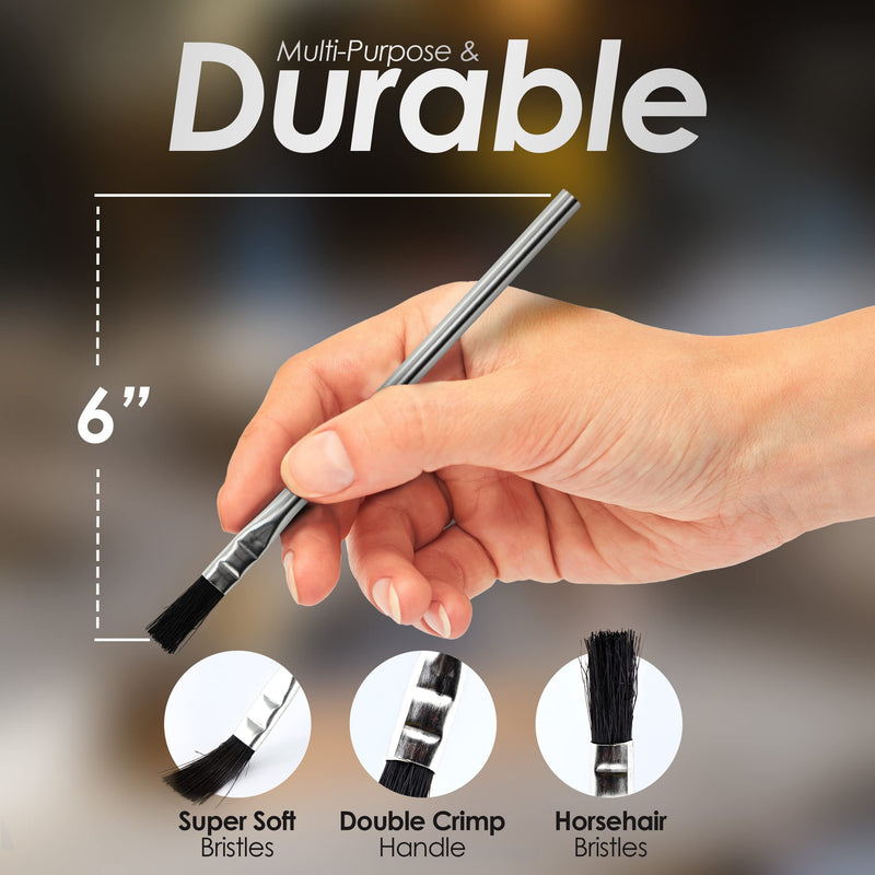 RAM-PRO 36 Flexible Bristle Tin/Metal Tubular Ferrule Handle Acid/Flux Brushes for Home/School/Shop/Garage 36 PACK - NewNest Australia