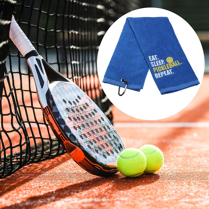 LEVLO Pickleball Sports Lovers Gift Eat Sleep Pickleball Repeat Cotton Towels for Pickleball Lovers - NewNest Australia
