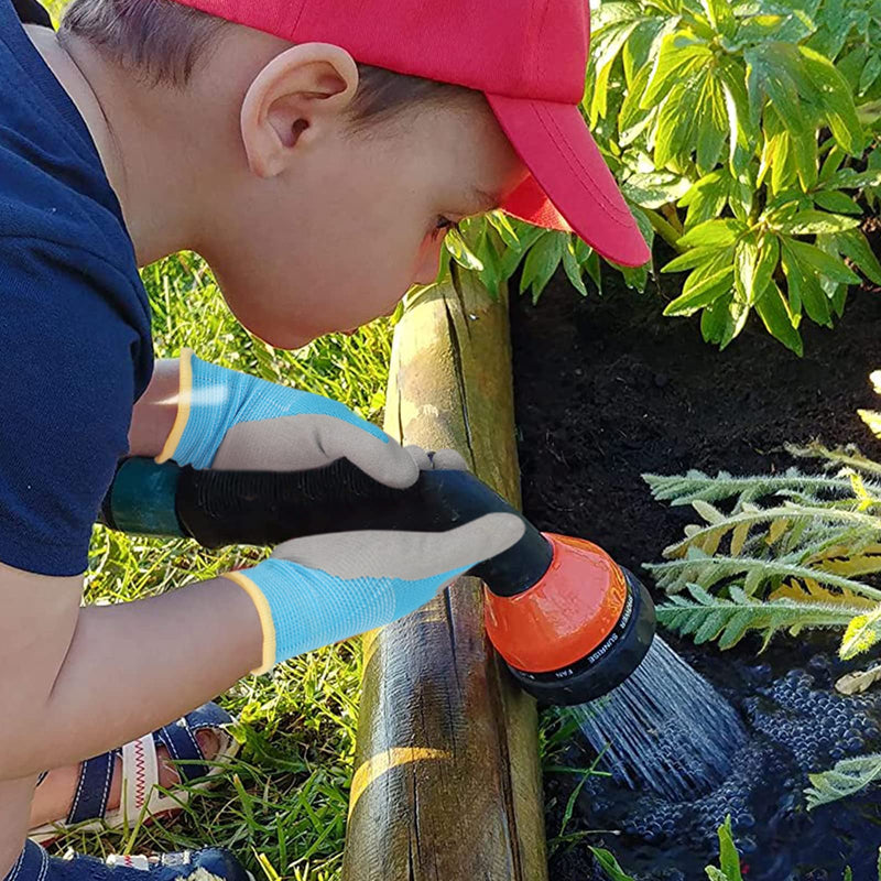 3 Pairs Kids-Gardening-Gloves for Age 3-12, 1 Pair Arm-Sleeves, Garden Yard Work-Gloves for Children Toddlers Boys & Girls XXS Age 5-7 - NewNest Australia