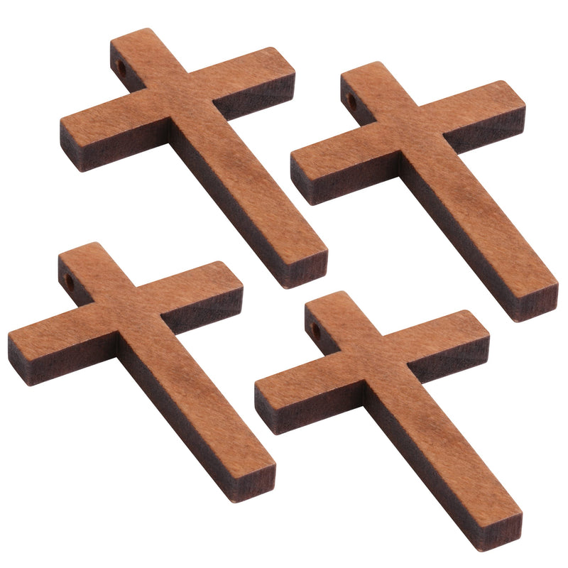 Mr. Pen- Wooden Crosses, 1.2 x 1.75 Inches, 50 Pack, Small Wooden Crosses, Wood Crosses for Crafts, Small Cross Pendant, Mini Cross, Small Crosses, Wooden Crosses Bulk, Cross Charms. - NewNest Australia