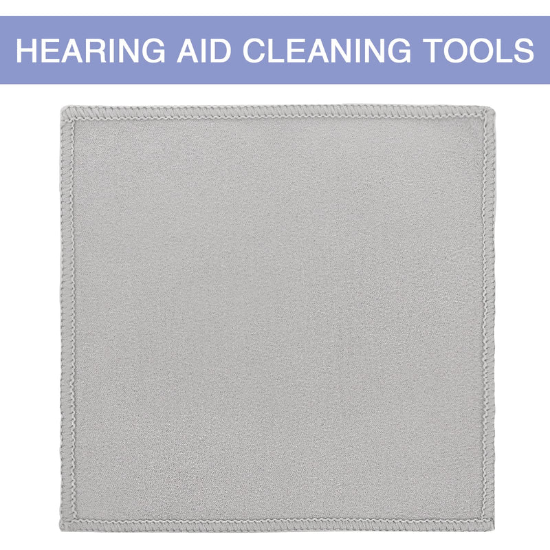 Prasacco Pack Of 6 Cleaning Tools For Hearing Aids, Professional Hearing Amplifier Cleaning Brush, Screwdriver, Fabric, Ventilation Cleaner, Wire Hearing Aid Accessories With Microfibre Cloth - NewNest Australia