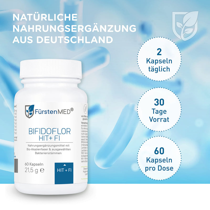 F√ºrstenmed Bifidoflor Hit + Fi For Histamine Inolerance And Fructointolerance With Bifidobacterium And Lactobacillus Strains Laboratory Tested, Vegan And No Additives - NewNest Australia