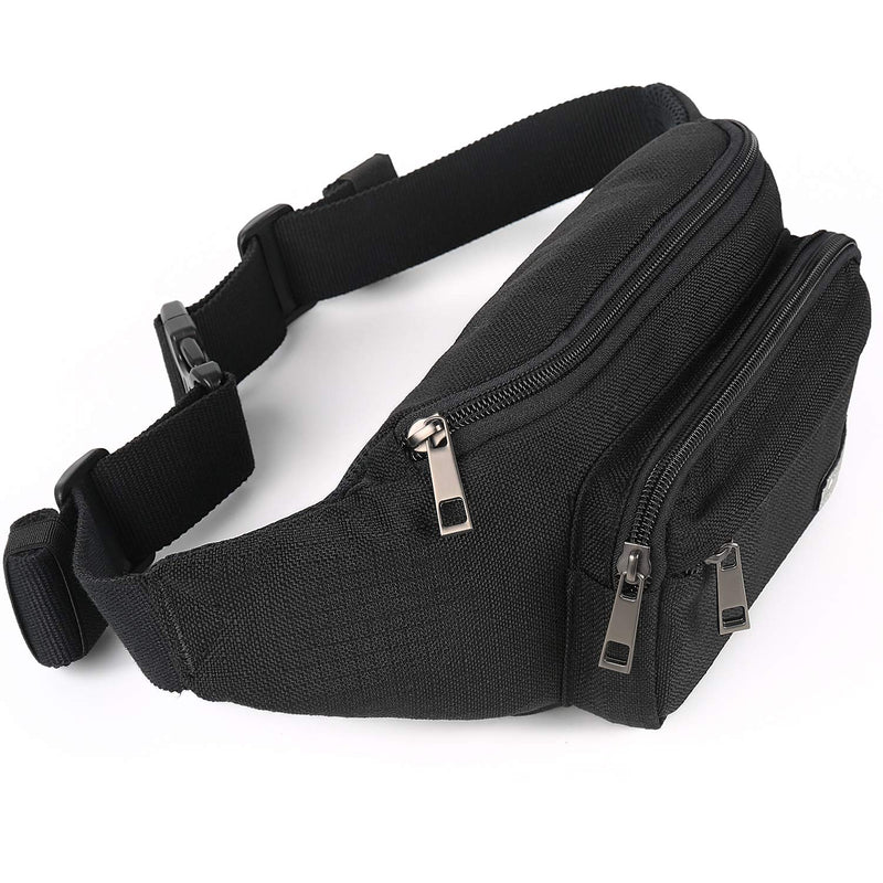 MYCARBON Fanny Pack for men and Women, Large Fanny Pack Waist Pack Bag Cute Hip Bum Non-Bounce Belt Non-Slip Cotton Durable Pouch with Adjustable Strap for Outdoors Casual Travel Hiking Black - NewNest Australia