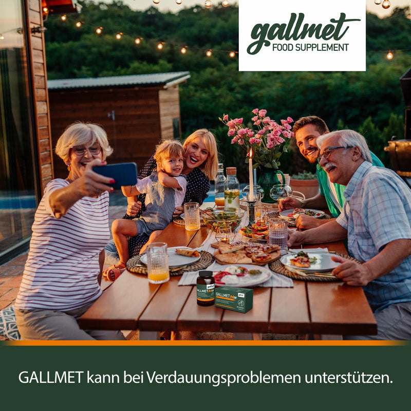 GALLMET Mix 60x Ox Bile 100mg + Herbs 37.5mg Ox Bile Capsules with Extra Herbs - Made in EU - NewNest Australia