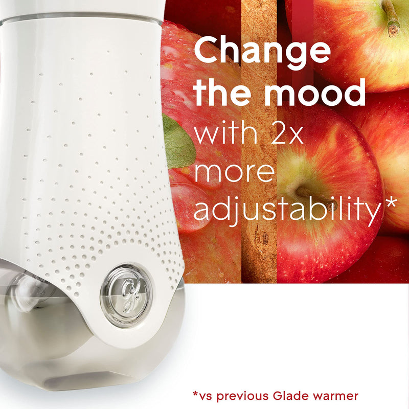 Glade PlugIns Refills Air Freshener Starter Kit, Scented and Essential Oils for Home and Bathroom, Apple Cinnamon, 4.02 Fl Oz, 2 Warmers + 6 Refills - NewNest Australia