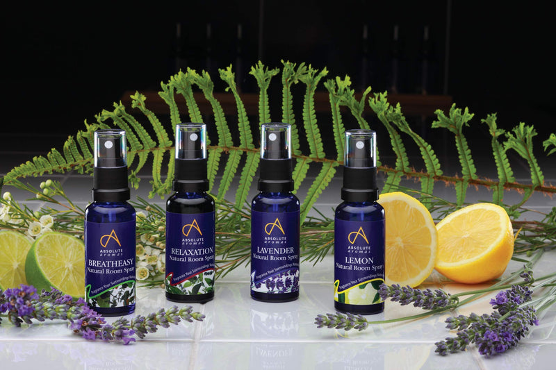 Absolute Aromas Natural Lavender Room Spray with Pure Lavender Essential Oil 100ml - A Light, Crisp and Calming Aroma - 100% Pure, Natural, Vegan, Undiluted and Cruelty-Free - NewNest Australia