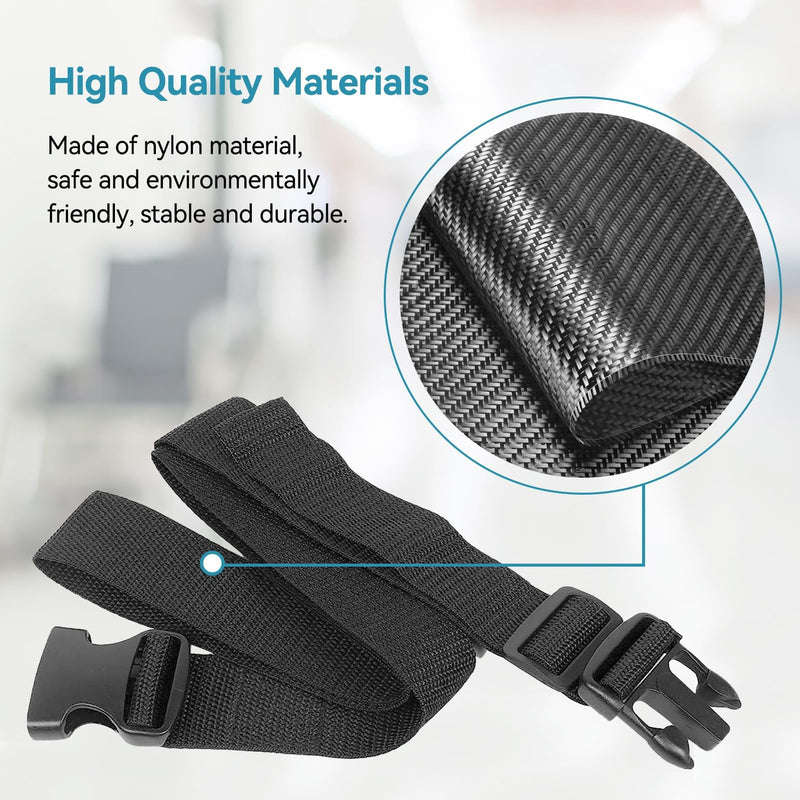 Wheelchair Lap Strap, 52in/132cm Long Adjustable Wheelchair Seat Belt Extender Safety Waist Leg Strap Chest Buckle for Mobility Scooter Wheelchair - NewNest Australia