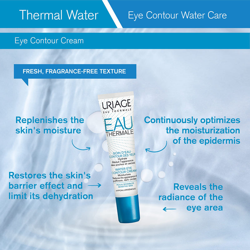 Uriage Eau Thermale Water Eye Contour Cream for Sensitive Skin, 15 ml - NewNest Australia