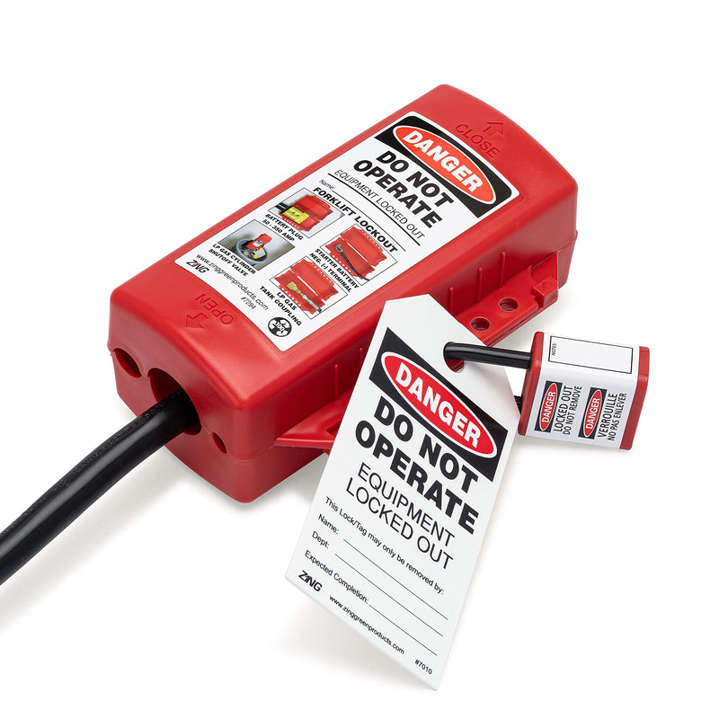ZING 7294 RecycLockout Lockout Tagout, Universal Plug/Forklift/Cylinder Lockout, Recycled Plastic 1 - NewNest Australia