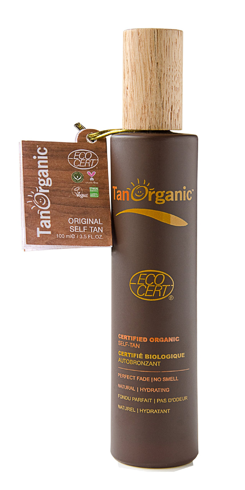 TanOrganic Self Tanning Lotion Fake Tan Certified Organic Natural Vegan 100ml - NewNest Australia