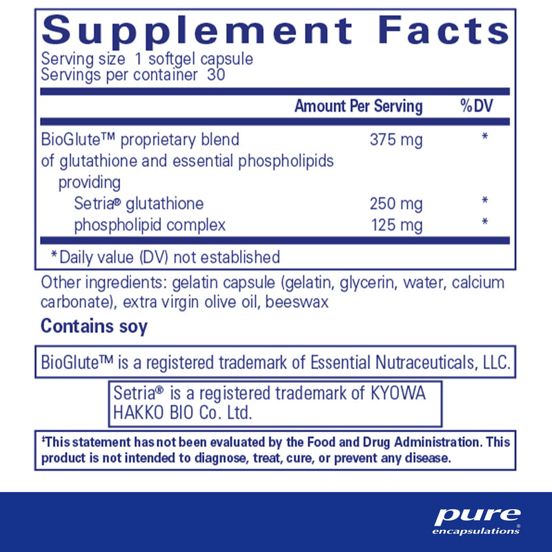 Pure Encapsulations Liposomal Glutathione | Supplement for Immune Support, Liver, Antioxidants, Detoxification, and Free Radicals* | 30 Softgel Capsules 30 Count (Pack of 1) - NewNest Australia