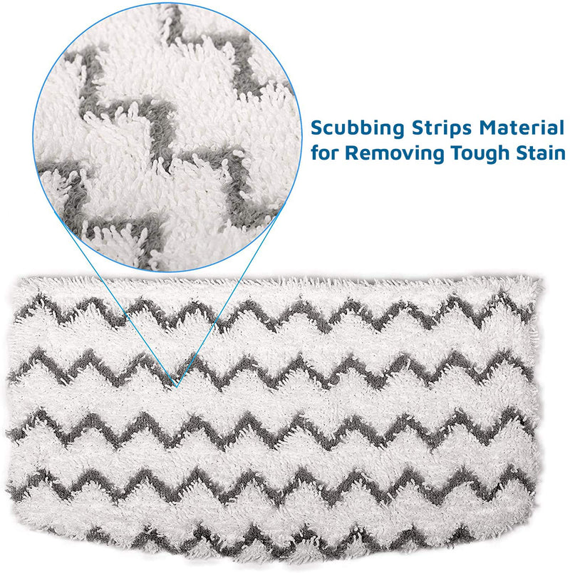 Flammi Steam Mop Pads for Shark S1000 S1000A S1000C S1000WM S1001C Washable Replacement Steamer Mop Pads for All Hard Floors (4 Pack) 4 Pack - NewNest Australia