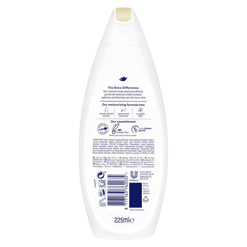 Dove Pampering Shea Butter & Vanilla Body Wash for softer, smoother skin 225 ml - NewNest Australia