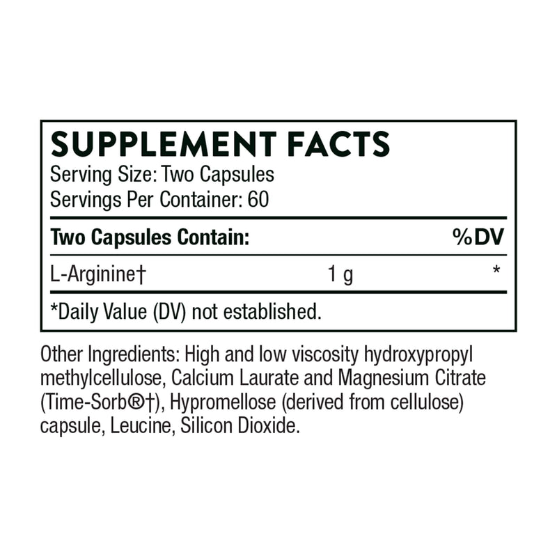 Thorne Research - Perfusia-SR - Sustained-Release L-Arginine to Support Heart Health, Nitric Oxide Production, and Optimal Blood Flow - 120 Capsules - NewNest Australia