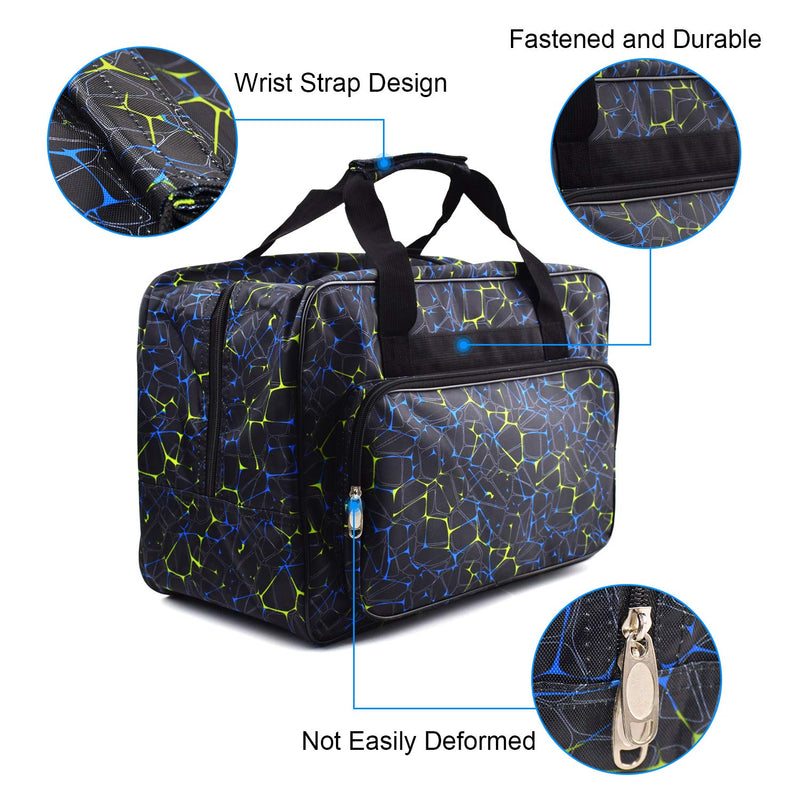 TLBTEK Black Sewing Machine Carrying Case,Universal Canvas Carry Tote Bag,Portable Padded Storage Dust Cover with Pockets for Sewing Machine - NewNest Australia