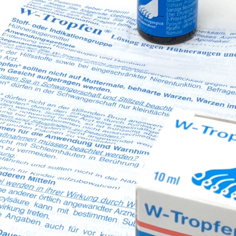 W-Drops double pack 20 ml (2 x 10 ml), solution against corns and calluses - NewNest Australia
