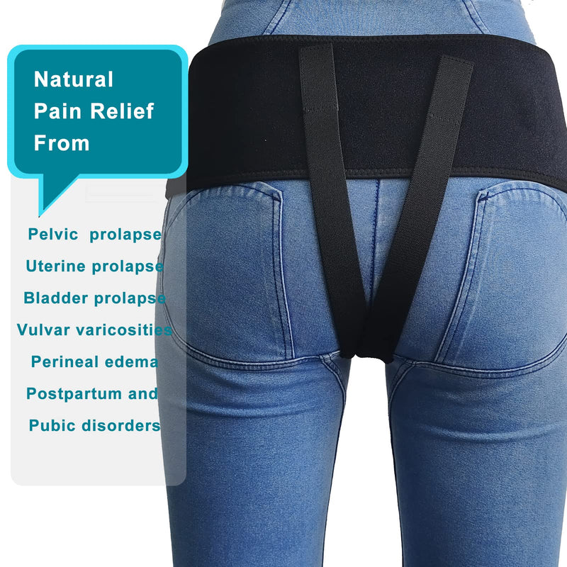 HEERTEEAJ Pelvic Support Belt Uterus Support Belt Women's Brace for Treating Dropped Bladder, Uterine Prolapse, Vulvar Varicosities, Postpartum and Symphysis Pubis Dysfunction Medium - NewNest Australia