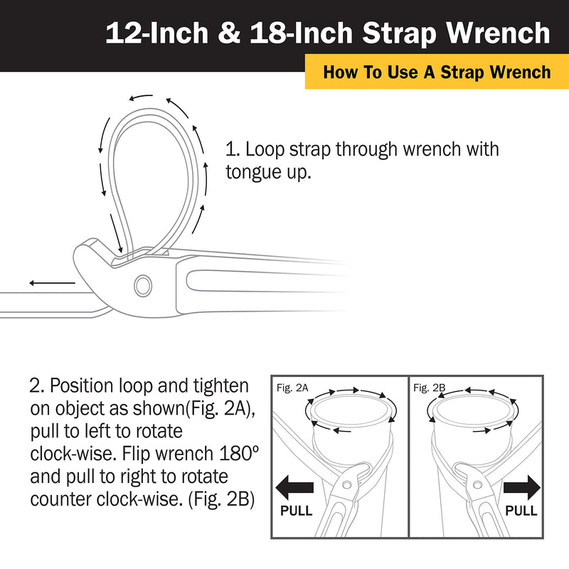 Titan 21315 12-Inch Strap Wrench, 12" Handle - NewNest Australia