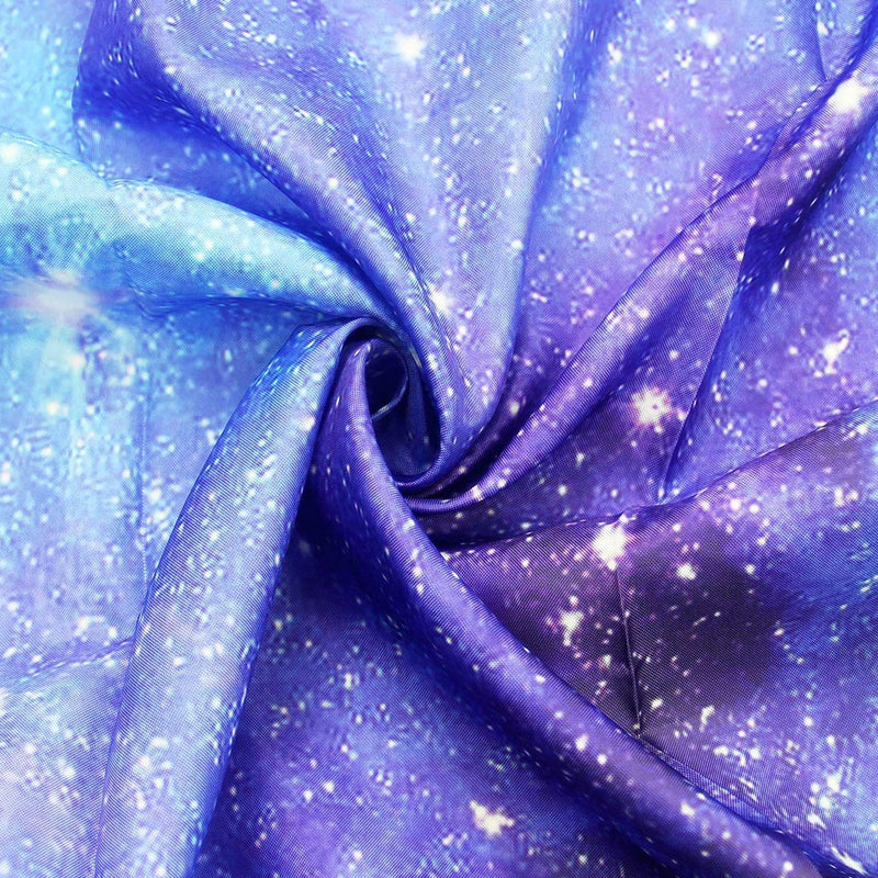 Riyidecor Stall Galaxy Outer Space Nebula Shower Curtain 36Wx72H Inch Universe Planets Magical Fantasy Star Decor Bathroom 7-Pack Plastic Hooks Fabric Blue Space - NewNest Australia