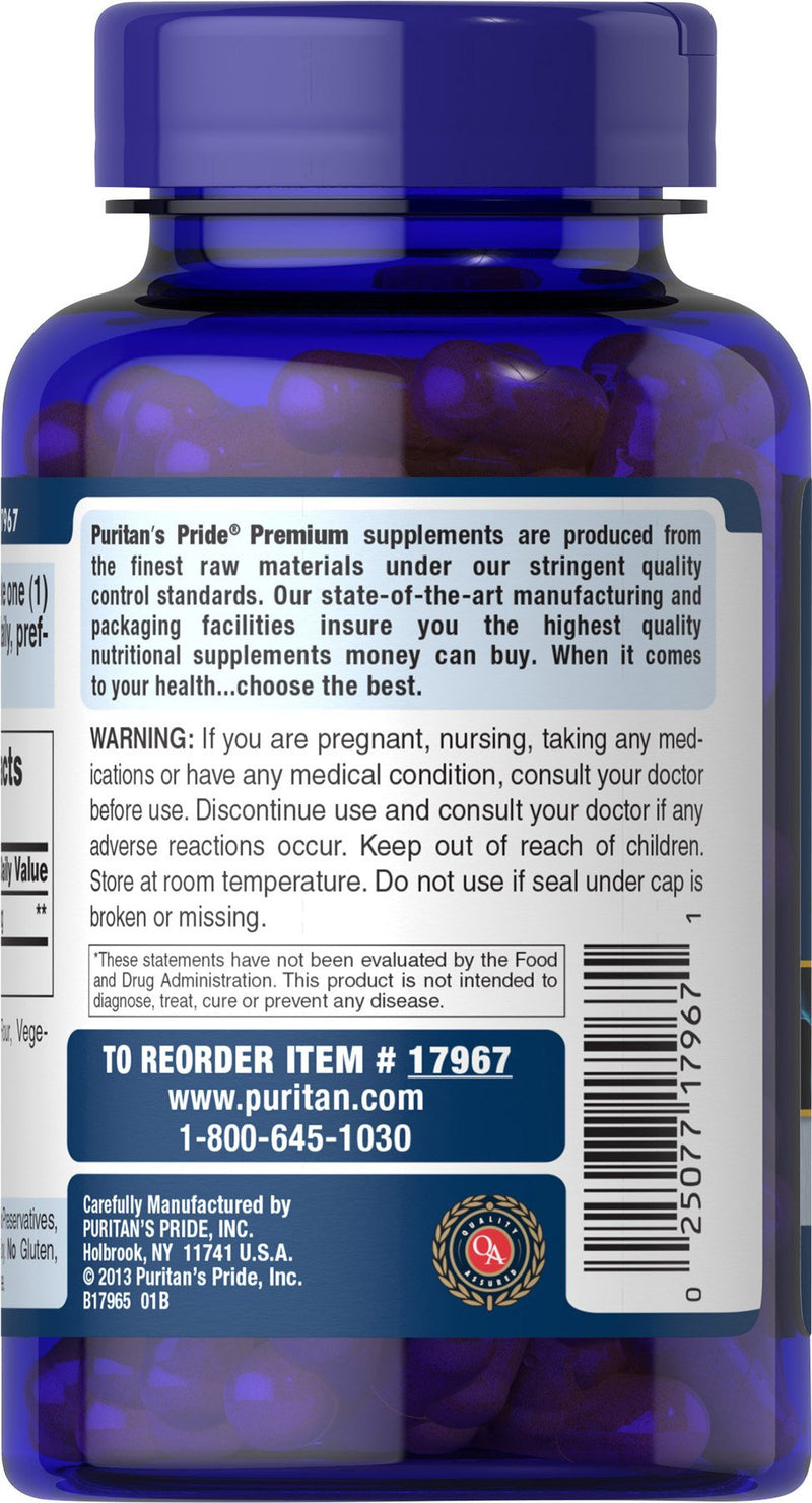 Puritan's Pride Alpha Lipoic Acid 600 Mg, 120 Count - NewNest Australia