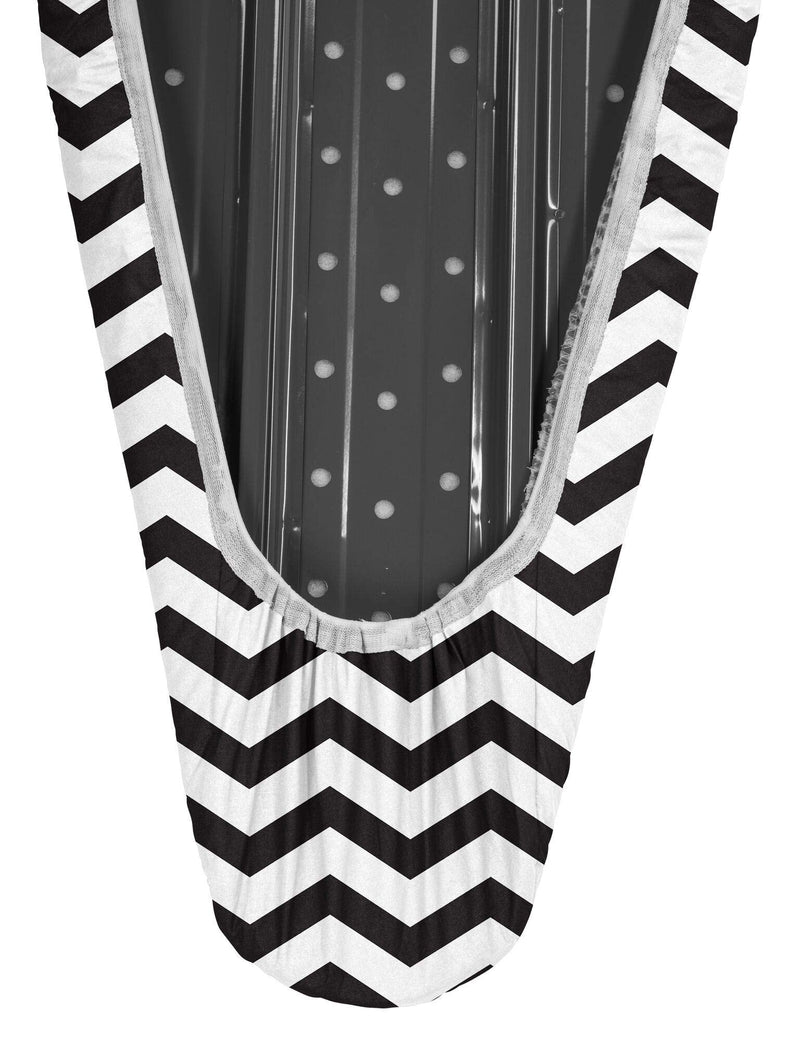 EPICA Silicone Coated Ironing Board Cover- Resists Scorching and Staining - 15" x54 (Chevron: Black and White) Chevron: Black and White - NewNest Australia