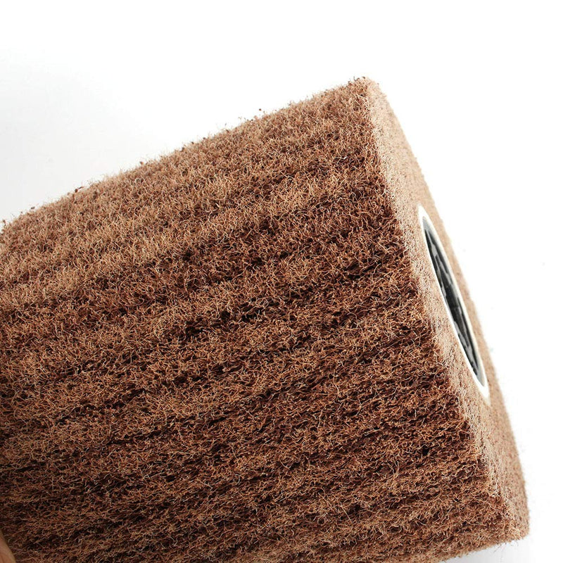 120x100mm Non-woven Abrasive Flap Wire Drawing Polishing Burnishing Wheel for The Surface Treatment of Metal Products 180 Grit 180# - NewNest Australia