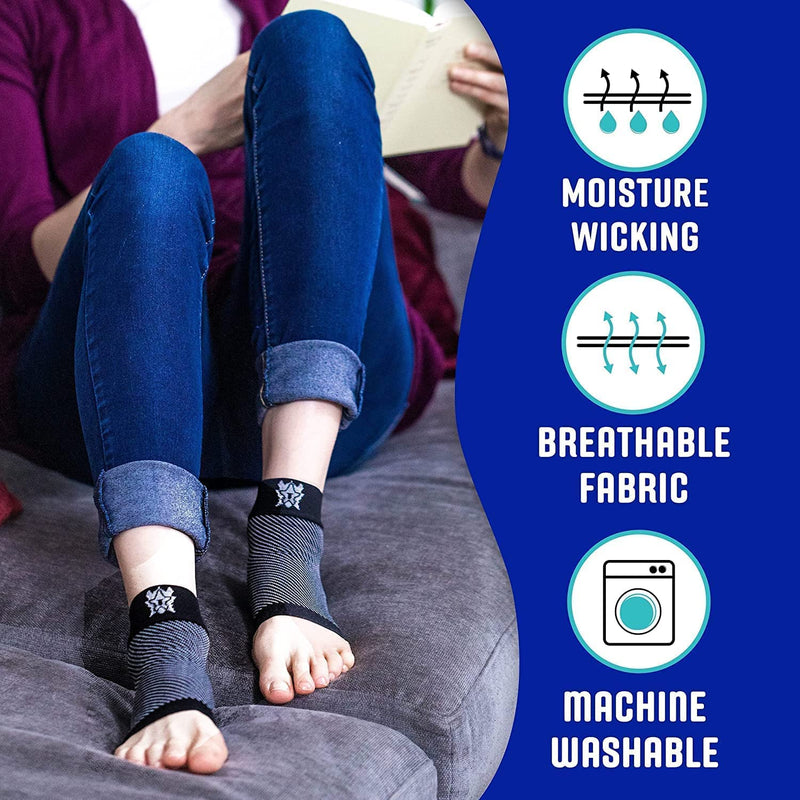 Bitly-Plantar Fasciitis Socks (1-Pair), Premium Ankle Support Unisex Pink Compression Sleeves. Fast Relief from Swelling & Foot Pain. Promote Blood Circulation & Speedy Recovery (Medium) Medium - NewNest Australia