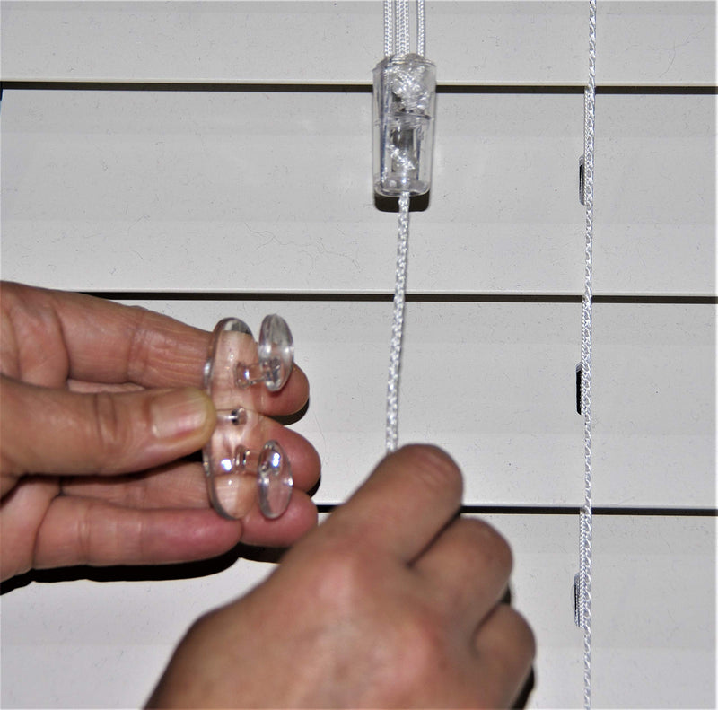 HomeAmore Safety Blind Pull Cord Cleats (4 Pack). The Only Clear Eye Pleasing 2-in-1 Pull Chord Winder. Designed For Free Hanging Or Secure To Wall To Keep Cords Away From Babies, Children and Pets. 4 - NewNest Australia