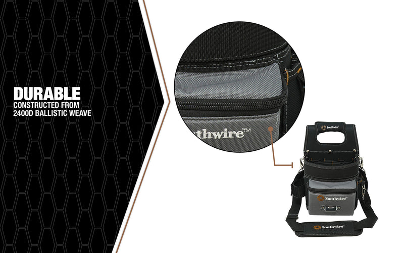 Southwire Tools & Equipment BAGESP Electrician's Shoulder Pouch Tool Carrier - NewNest Australia