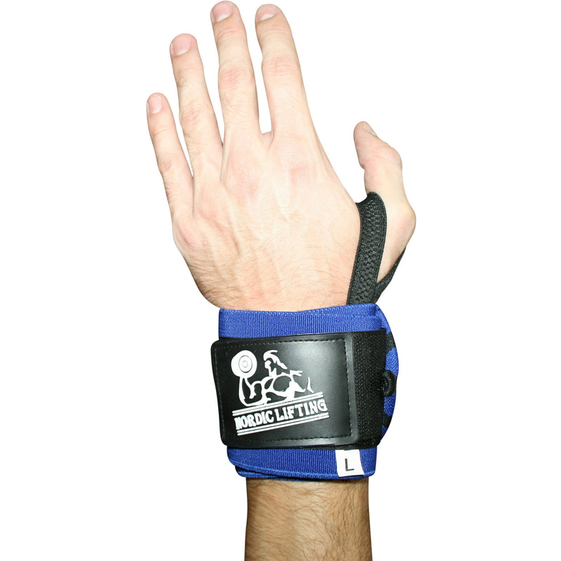 Nordic Liftingtm Wrist Wraps With Thumb Loop (1 Pair/2 Bandages) For Weightlifting, Powerlifting, Strongman, Gym, Crossfit, Crossfit, Bodybuilding, For Men And Women, High Quality Sports Accessory, Extremely Durable - NewNest Australia