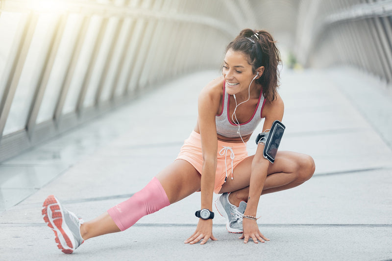 Doctor Developed Ladies Pink Thin Knee Brace /Knee Compression Sleeve /Knee Support for Women or Men and Doctor Written Handbook - GUARANTEED relief for Joint disease, Tendonitis, Injury support - NewNest Australia