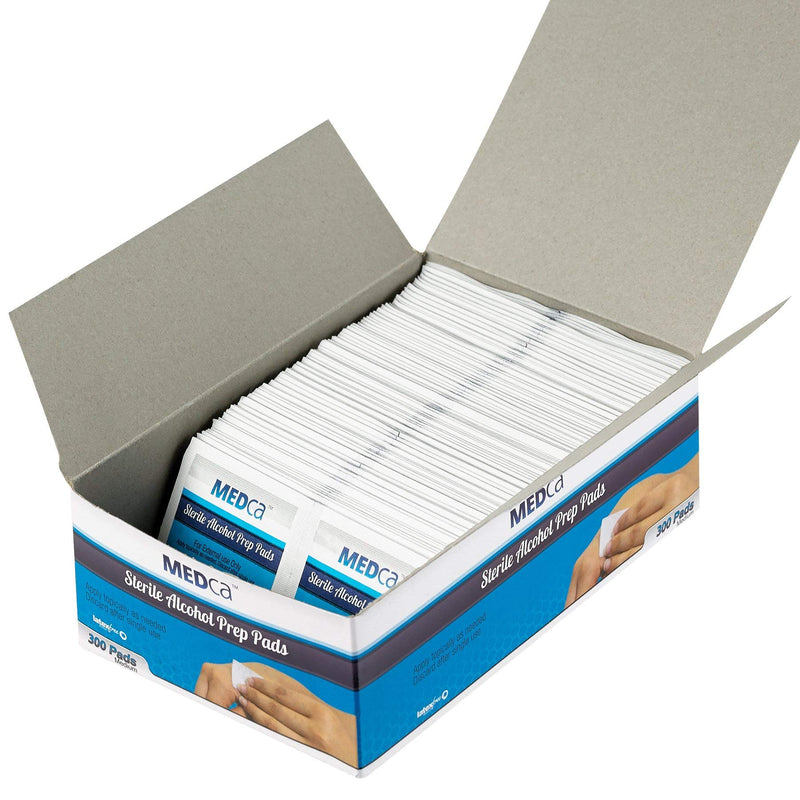 MEDca Alcohol Prep Pads, Sterile, Medium, 2-Ply (Pack of 300) - NewNest Australia
