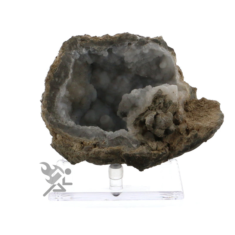 NewNest Australia - OnFireGuy 3.4" Three-Peg Acrylic Display Stand for Fossils, Minerals, Rocks, and Geodes, Qty: 1 