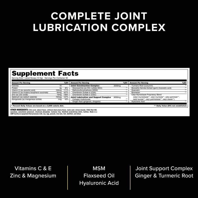Animal Flex - Complete Joint Supplement Collagen Glucosamine Chondroitin Repair and Restore, Cherry 30 Scoops 30 Servings (Pack of 1) - NewNest Australia