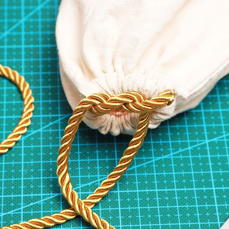 Twisted Gold Cord for Crafts, Sewing, Upholstery (36 Yards, 2 Rolls) - NewNest Australia