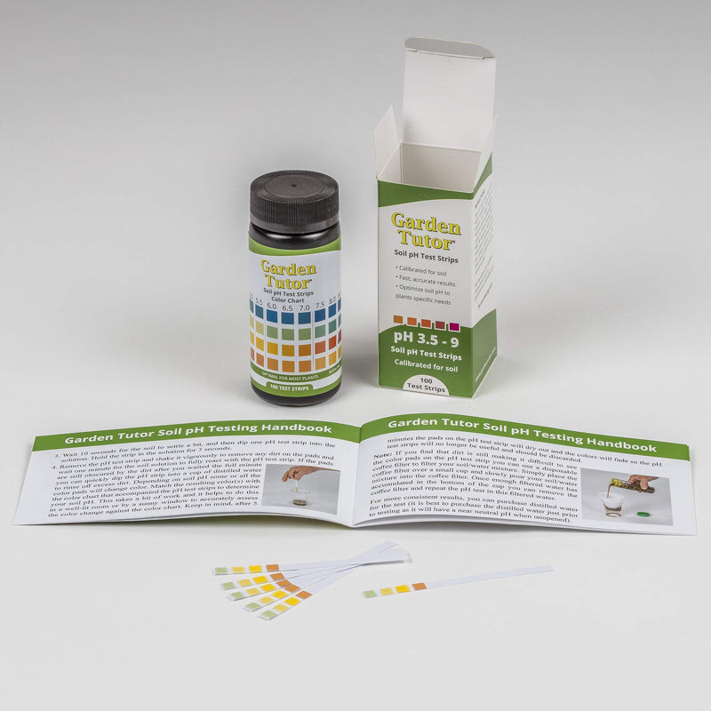 Garden Tutor Soil pH Test Strips Kit (3.5-9 Range) 100 Tests - NewNest Australia