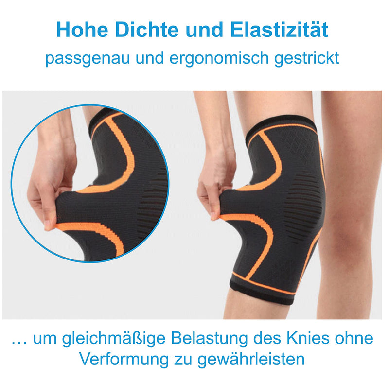 Oxoxo Lightweight Knee Support With Ergonomic Fit Thanks To 3D Knitting Technology, Knee Support Without Slipping Thanks To Silicone Waves In The Hem, Stability For Meniscus And Patella - NewNest Australia